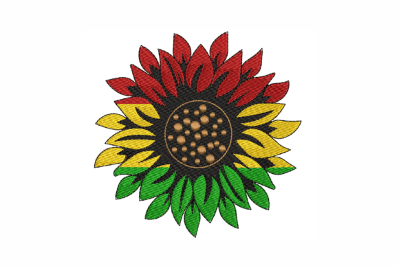 Download Sunflower Embroidery Design, Juneteenth - Design Collection