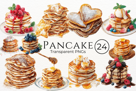 Download Pancake Watercolor Clipart - Art Collection
