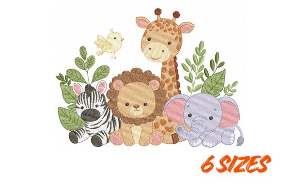 Download Safari Nursery Embroidery Design Bundle - Design Collection
