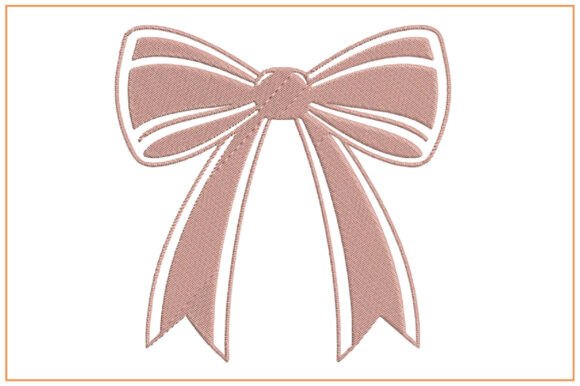 Download Ribbon Bow Embroidery Design - Design Collection