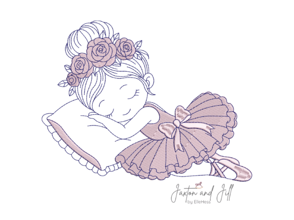 Download Sleeping Baby Ballerina Nursery Design - Design Collection
