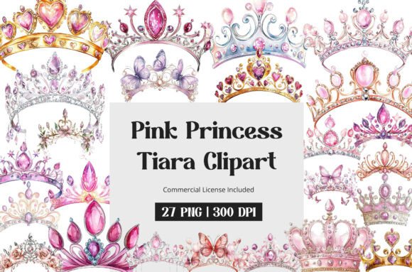 Download Pink Princess Tiara Clipart - Art Collection