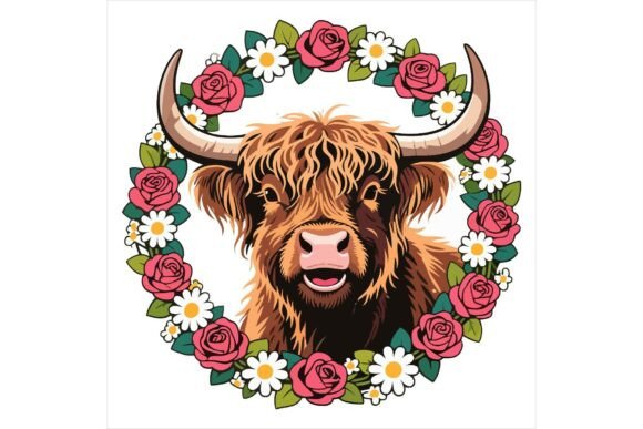 Download Freebie Cute Floral Farm Animal Clipart - Art Collection