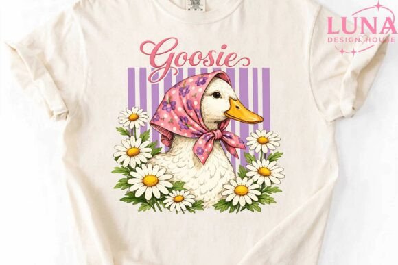 Download Goosie Floral Babushka Goose PNG Clipart - Art Collection