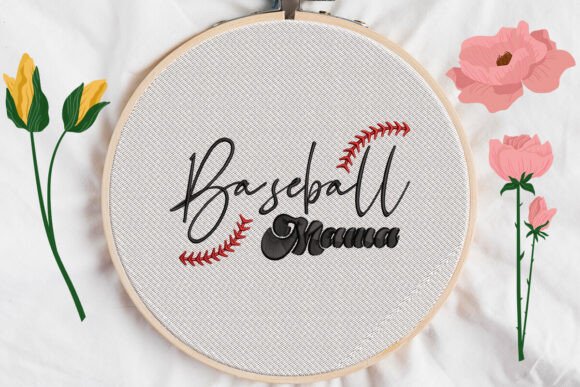 Download Baseball Mama Embroidery - Premium Resources