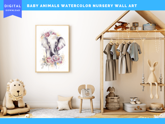 Download Baby Animal Nursery Set of 3 Wall Art 06 - Art Collection