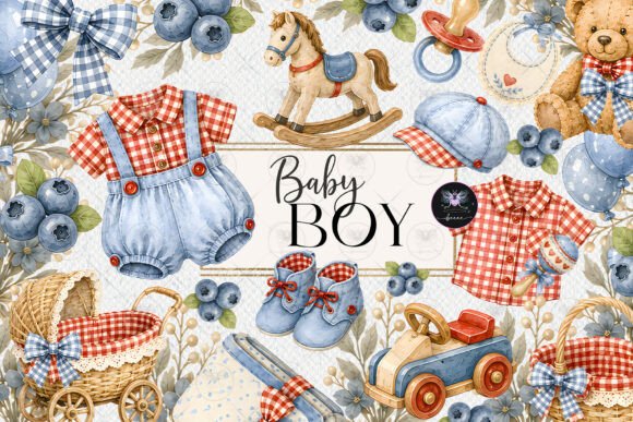 Download Baby Boy Berry Clipart Watercolor - Art Collection