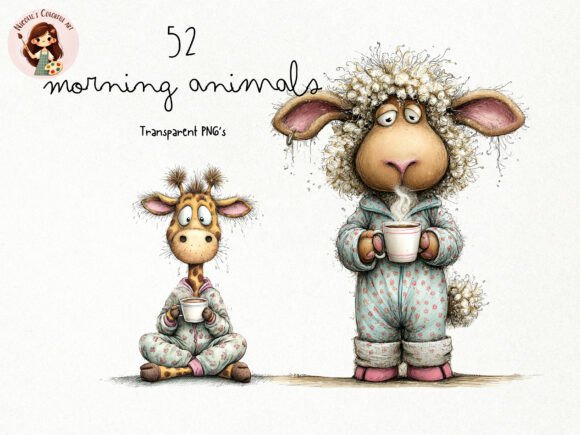 Download Morning Animals Clipart PNG Bundle - Art Collection