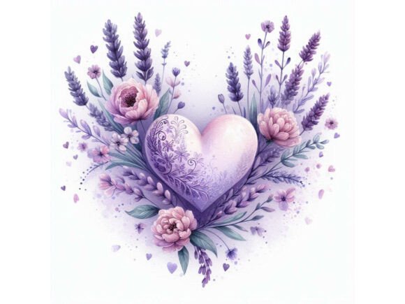 Download Heart in Lavender Storm - Art Collection