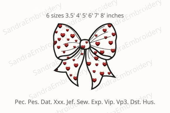 Download Applique Bow Love Heart Embroidery - Art Collection