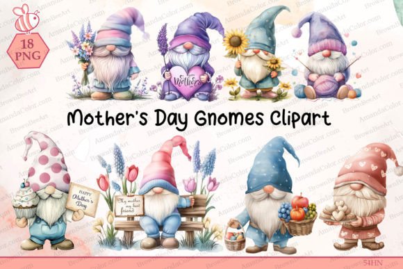 Download Mother's Day Gnome Clipart - Art Collection