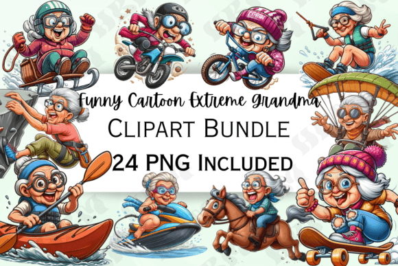 Download Funny Extreme Grandma Clipart - Art Collection