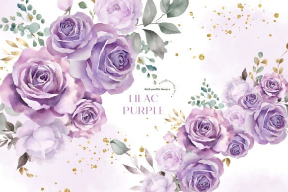 Download Watercolor Purple Flowers Clipart - Art Collection