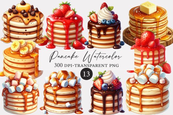 Download Pancake Watercolor Clipart - Art Collection
