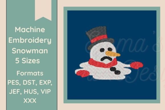 Download Snowman Machine Embroidery Design - Design Collection