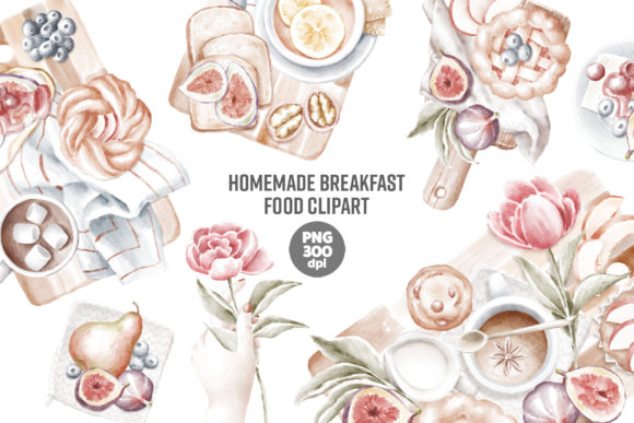 Download Homemade Breakfast Food Clipart - Art Collection