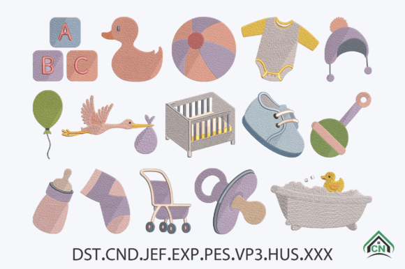 Download Baby Nursery Embroidery Design Bundle - Design Collection