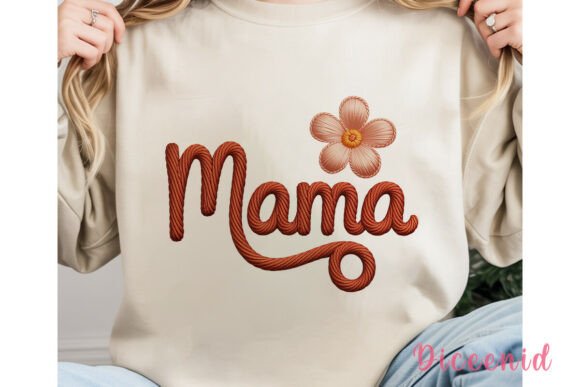 Download Mama Flower Embroidery PNG Clipart - Art Collection