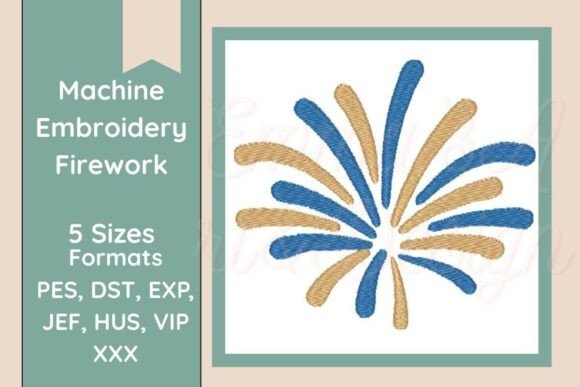 Download Fireworks Machine Embroidery Design - Design Collection