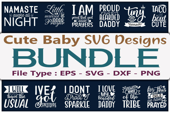 Download Cute Baby Design Bundle - Design Collection