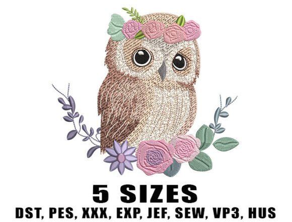 Download Boho Owl Nursery Embroidery Design - Design Collection