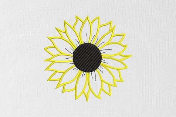 Download Sunflower Embroidery Design - Design Collection