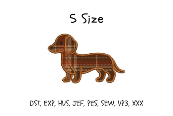 Download Dachshund Dog Applique Embroidery Design - Design Collection