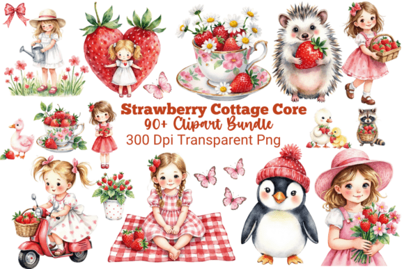 Download 90+ Strawberry Cottage Core Clipart - Art Collection