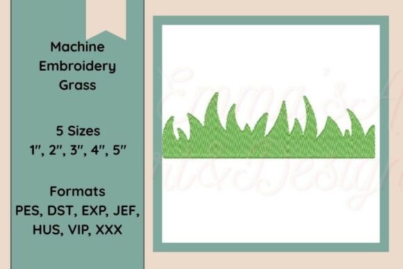 Download Grass Machine Embroidery Design - Design Collection