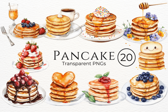 Download Pancake Watercolor Clipart - Art Collection