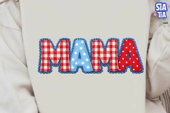 Download Patriotic Mama Applique PNG Clipart - Art Collection