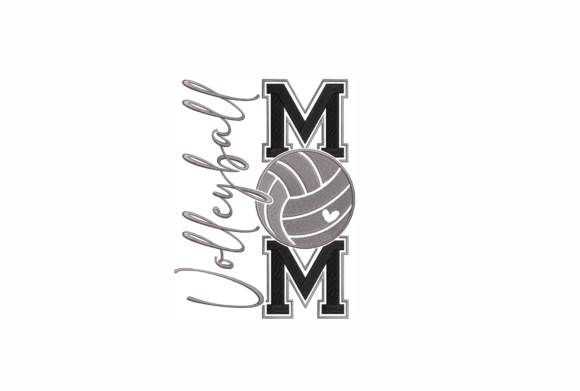 Download Volleyball Mom Embroidery Design - Design Collection