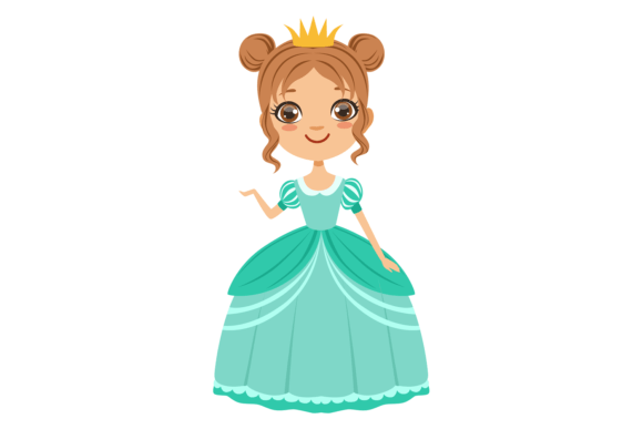 Download Fairytale Princess. Cute Cartoon Girl in - Art Collection