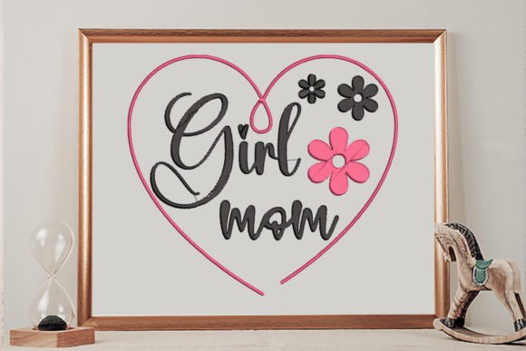 Download Girl Mom Heart Flower - Art Collection